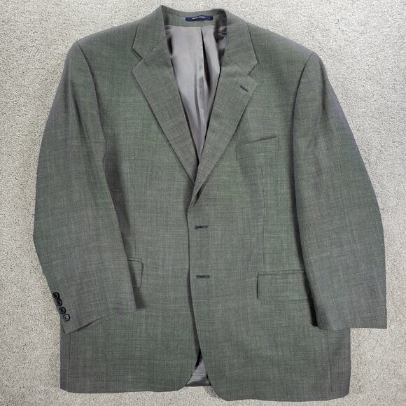 VTG Chaps Ralph Lauren Ranger 1998 Jacket Mens 46R Gray Wool Cashmere Blend - Picture 13 of 15